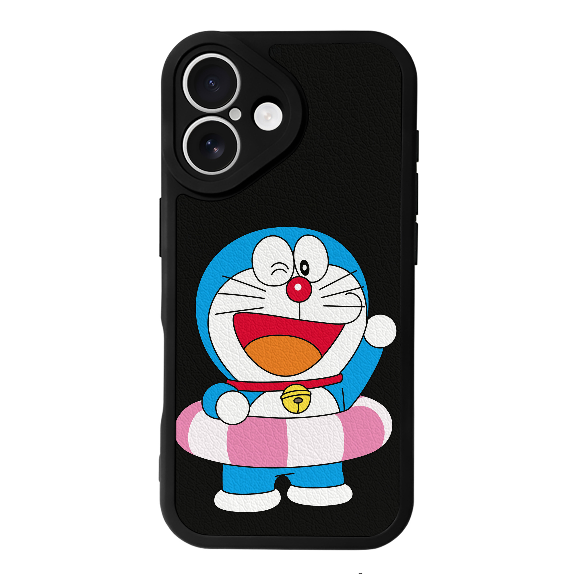（画像用） ドラえもん Doraemon 【iPhone 16シリーズ対応】シリコンスマホケース（レザー調） 材質：シリコン